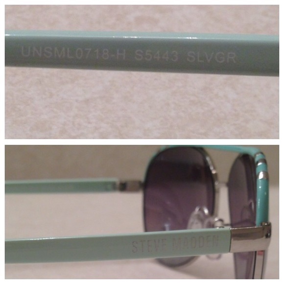 SOLD❗️Steve Madden Mint & Silver Aviators NWOT - Picture 3 of 4