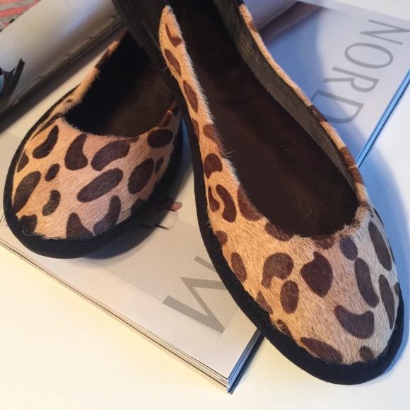 Carlos Santana Shoes - New Carlos Santana Calf Hair Ballerina Slip Ons