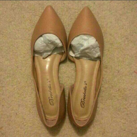 Brand new pointed toe D'orsay flats
