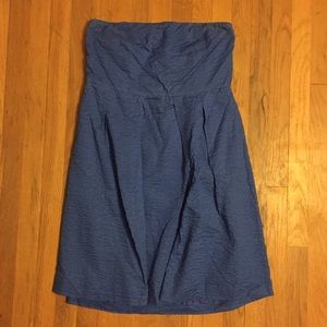 J.Crew embossed cotton strapless dress