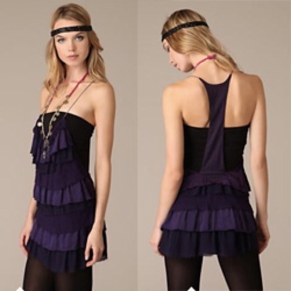 Free People Boho Chic Racerback Hippie Dress Sz 6