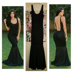 Fit and flare maxi dress