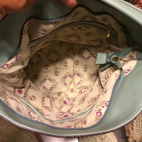 Sold on another site...Large Sea Green Handbag - Picture 2 of 3