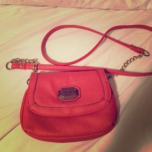 Orange crossover bag.