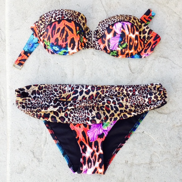 Victoria's Secret Other - Floral Cheetah VS Bathingsuit