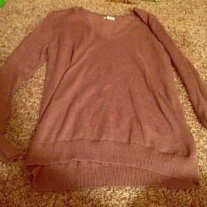 Tan v neck sweater large