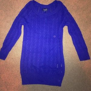 Purple/bluish braid sweater