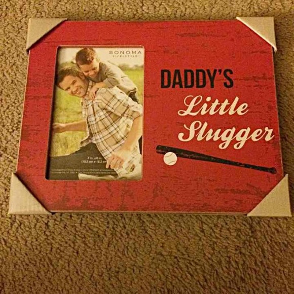 "Daddy's little slugger" picture frame