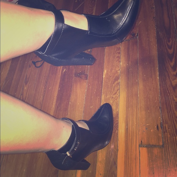 Booties with buckles