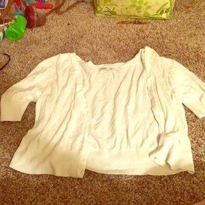White cardigan old navy xxl