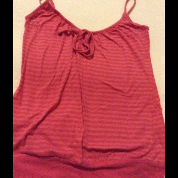 Pink striped Charlotte Russe tank top