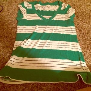 Striped v neck old navy xl