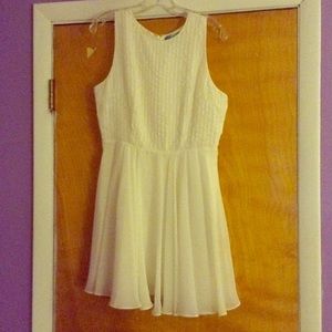 White dress with sequin top