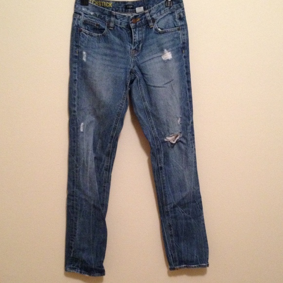 J.crew distressed matchstick jeans