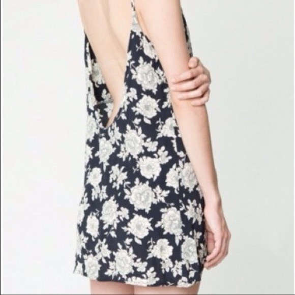 Brandy Melville Backless Floral Dress