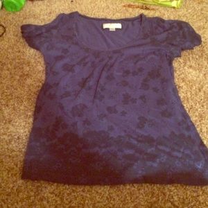 Blue floral shirt xl