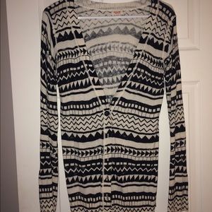 Tribal print cardigan