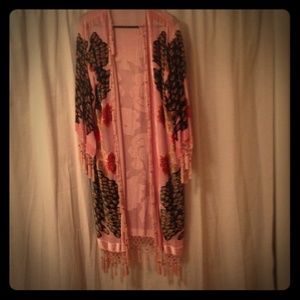 Peacock vintage duster