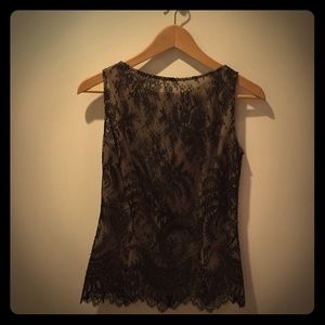 Valentino black lace top