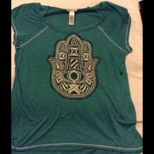 Teal l8ter t shirt
