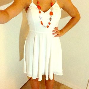 *LOWEST PRICE* Express White Chiffon Dress