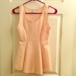 Pink peplum