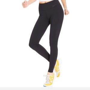 plain black running leggings
