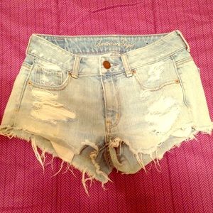 American Eagle Distressed Shorties