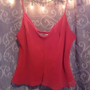 A red crop top
