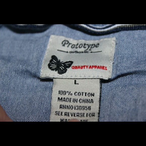 Blue Jean button down - Picture 2 of 2