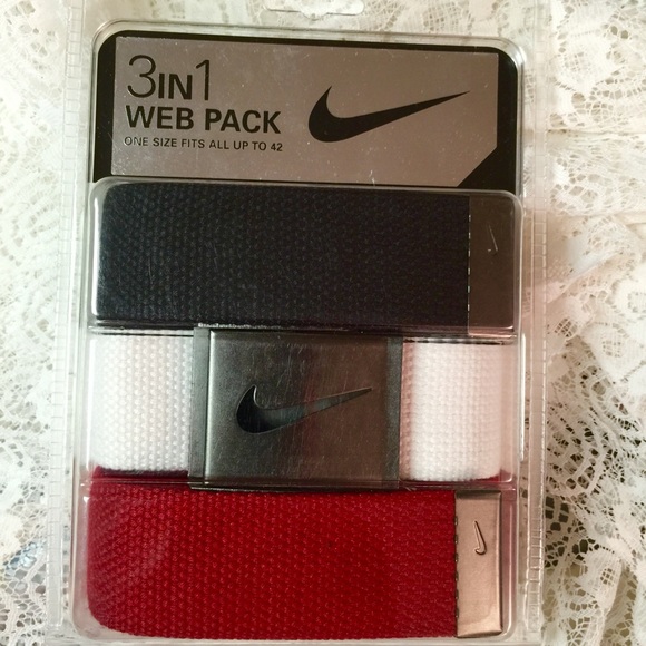 New NIKE GOLF belt 3 in 1 WEB PACK one size fits