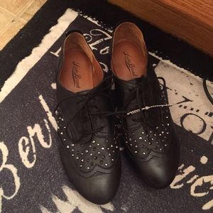 Black studded loafers♣️♣️