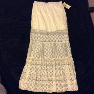 Boho chic maxi skirt