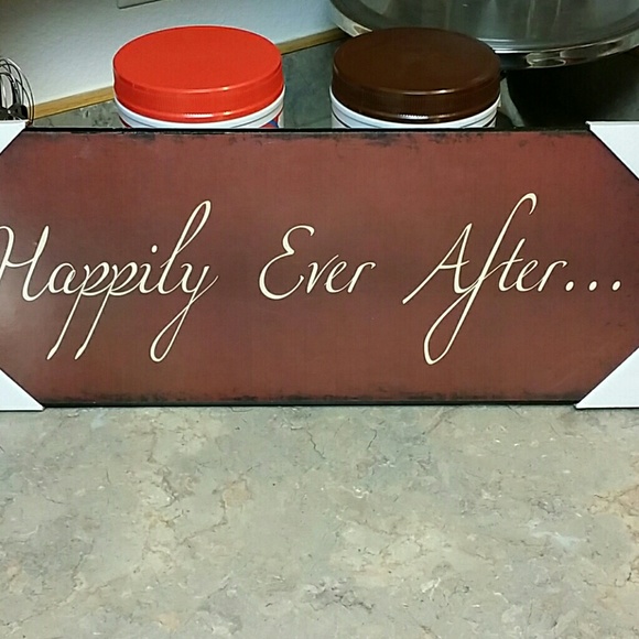Happily ever after sign.