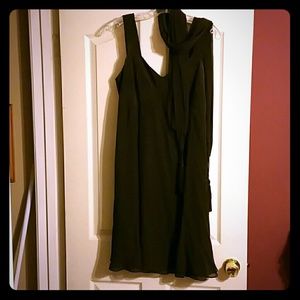 Dana Buckman Chocolate Brown Silk Dress