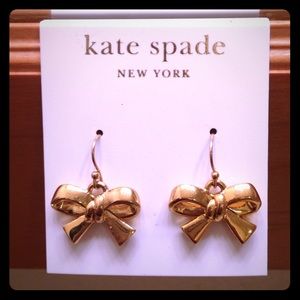 Kate Spade 14k Gold Fill Bow Earrings