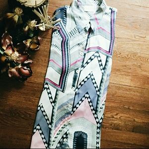 Oversize button up with kimono inspired sleeves