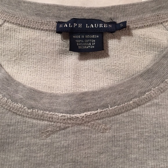 Ralph Lauren Heather Gray Crewneck Sweatshirt - Picture 2 of 4