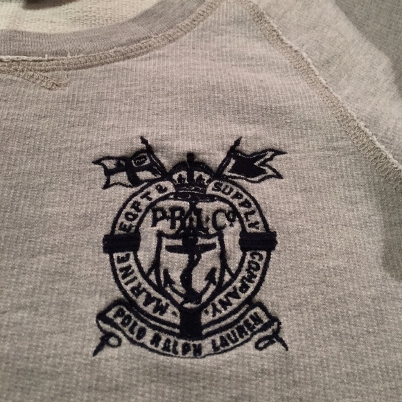 Ralph Lauren Heather Gray Crewneck Sweatshirt - Picture 3 of 4