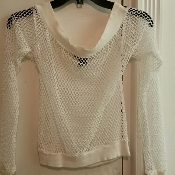 Fishnet longsleeve top