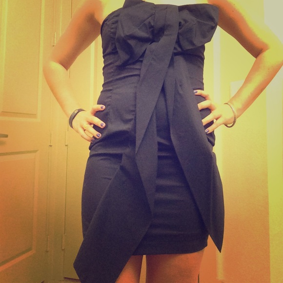 Navy mini dress
