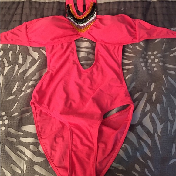 Brand new coral bathing suit
