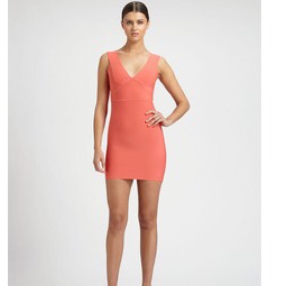 BCBG Lauren deep v tank dress