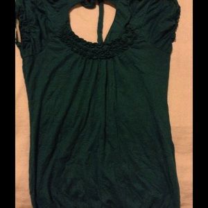 Teal xhilartion top