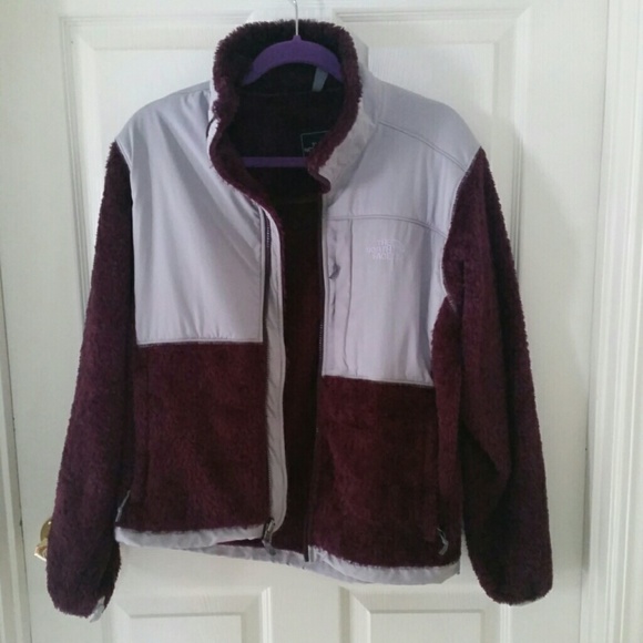 Fuzzy Purple North Face Jacket