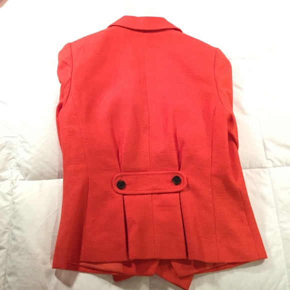 Orange Linen Banana Republic Blazer Sz 0 - Picture 3 of 4