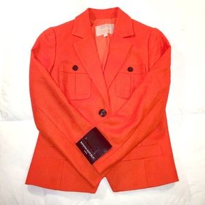 Orange Linen Banana Republic Blazer Sz 0