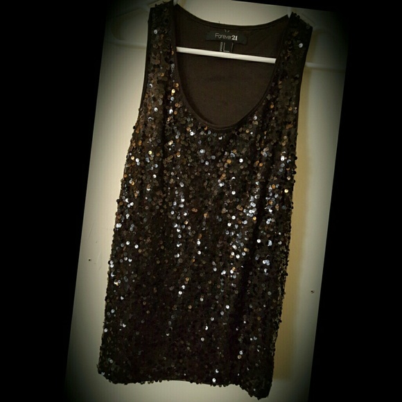 Sequins black top from Forever21