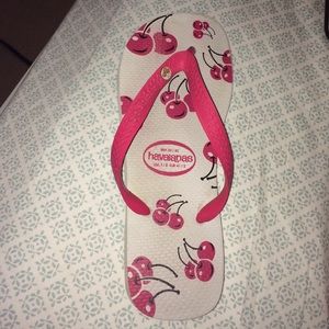 Cherry flip flops