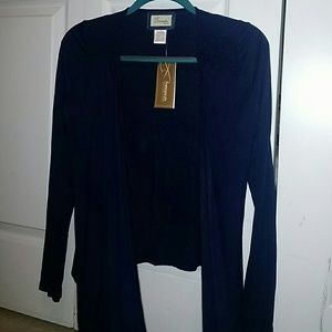 BRAND NEW Navy Blue Wrap Cardigan